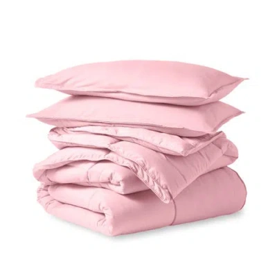 Bare Home All-season Down Alternative Comforter Set In Pink