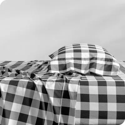 Bare Home Checkered Microfiber Sheet Set