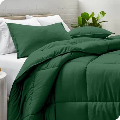 Bare Home Comforter Set In Forest Green