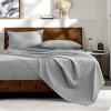Bare Home Complete Bedding Set - Soft Microfiber In Heather Pewter