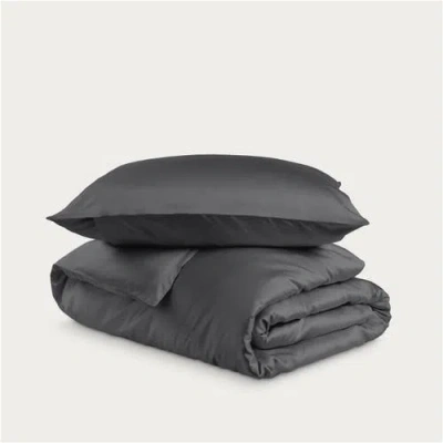 Bare Home Cooling Rayon Duvet Cover Set In Gray