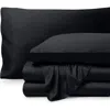 Bare Home Cooling Rayon Sheet Set In Black