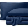 Bare Home Cooling Rayon Sheet Set In Blue