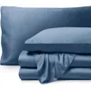 Bare Home Cooling Rayon Sheet Set In Blue