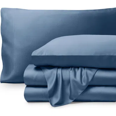 Bare Home Cooling Rayon Sheet Set In Blue
