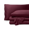 Bare Home Cooling Rayon Sheet Set In Burgundy
