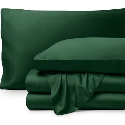 Bare Home Cooling Rayon Sheet Set In Green