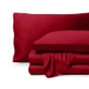 Bare Home Cooling Rayon Sheet Set In Red