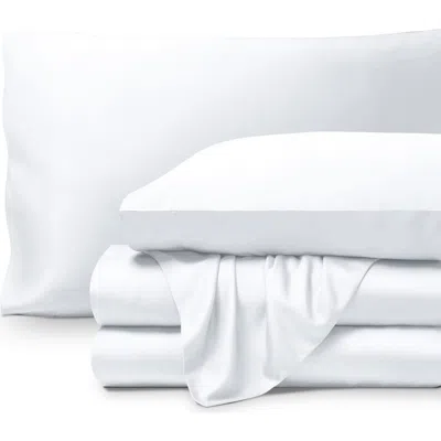Bare Home Cooling Rayon Sheet Set In White