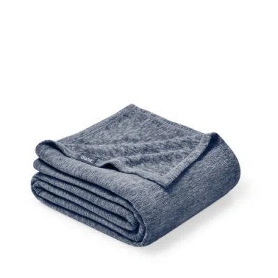 Bare Home Lightweight Polar Fleece Blanket In Blue