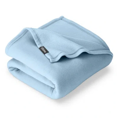Bare Home Lightweight Polar Fleece Blanket In Blue