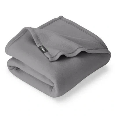 Bare Home Lightweight Polar Fleece Blanket In Gray