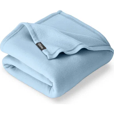 Bare Home Lightweight Polar Fleece Throw Blanket In Blue