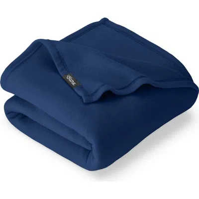 Bare Home Lightweight Polar Fleece Throw Blanket In Blue
