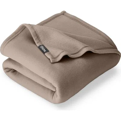 Bare Home Lightweight Polar Fleece Throw Blanket In Brown