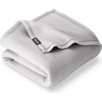 Bare Home Lightweight Polar Fleece Throw Blanket In Gray