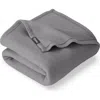 Bare Home Lightweight Polar Fleece Throw Blanket In Gray