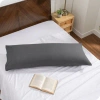 Bare Home Microfiber Body Pillowcase Envelope Closure In Gray