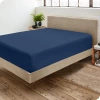 Bare Home Microfiber Fitted Sheet In Dark Blue