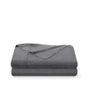 Bare Home Microfiber Flat Sheet In Gray