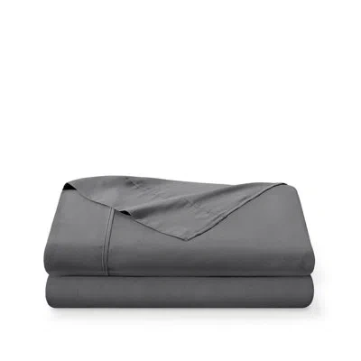 Bare Home Microfiber Flat Sheet In Gray