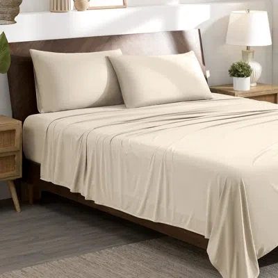 Bare Home Microfiber Stretch Sheet Set In Sand