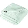 Bare Home Microplush Fleece Blanket In Green