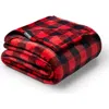 Bare Home Microplush Fleece Blanket In Red