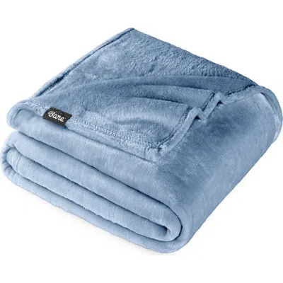 Bare Home Microplush Fleece Blanket In Blue