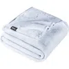 Bare Home Microplush Fleece Blanket In Blue