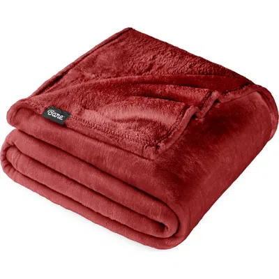 Bare Home Microplush Fleece Blanket In Brown