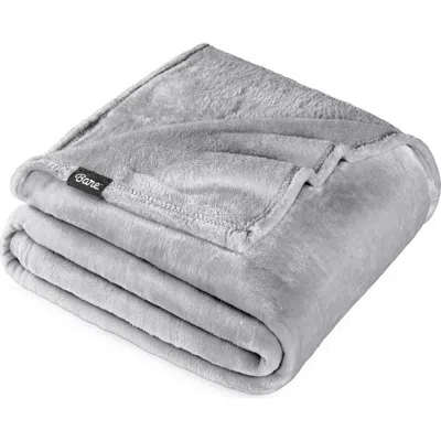 Bare Home Microplush Fleece Blanket In Gray