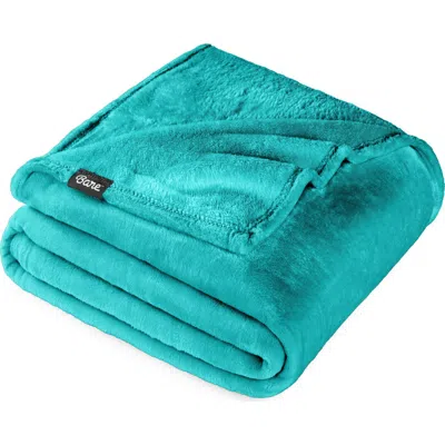 Bare Home Microplush Fleece Blanket In Green