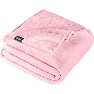 Bare Home Microplush Fleece Blanket In Pink