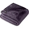 Bare Home Microplush Fleece Blanket In Purple