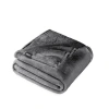 Bare Home Microplush Fleece Throw Blanket In Gray