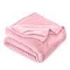 Bare Home Microplush Fleece Throw Blanket In Pink