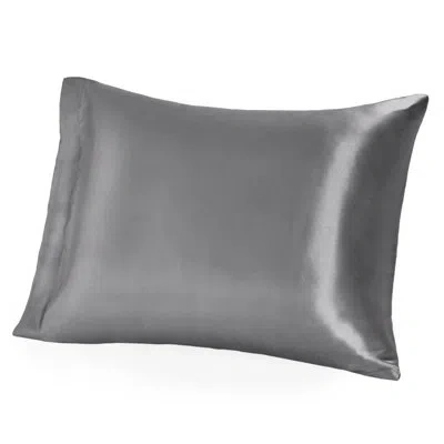 Bare Home Mulberry Silk Sateen Pillowcase In Gray