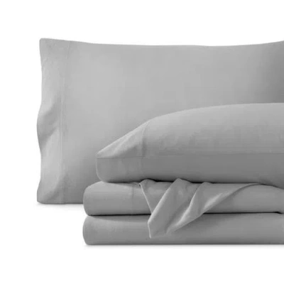 Bare Home Organic Cotton Jersey Sheet Set In Gray