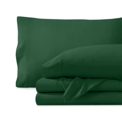 Bare Home Organic Cotton Jersey Sheet Set In Green
