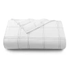 Bare Home Plaid Microfiber Flat Sheet In Dark Gray,white Plaid