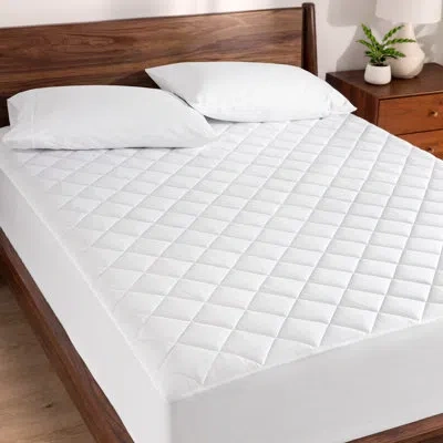 Bare Home Quilted Mattress Pad In White