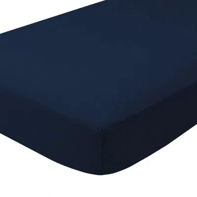 Bare Home Split-king 100% Cotton Fitted Sheet In Blue