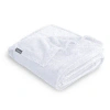 Bare Home Textured Microplush Blanket In White