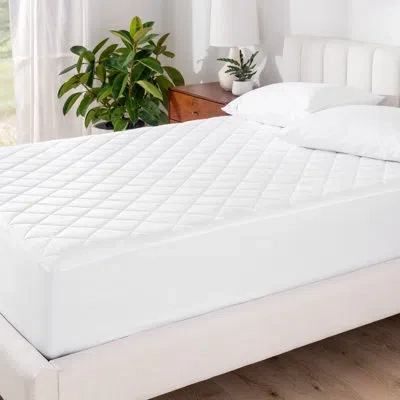 Bare Home Waterproof Quilted Mattress Pad In White