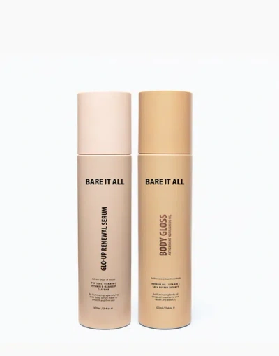 Bare It All Glo-up Kit Renewal Serum And Body Gloss In Multi