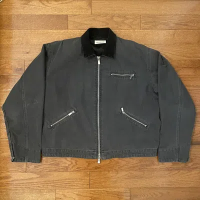 Pre-owned Bare Knuckles Canvas Work Jacket In Black