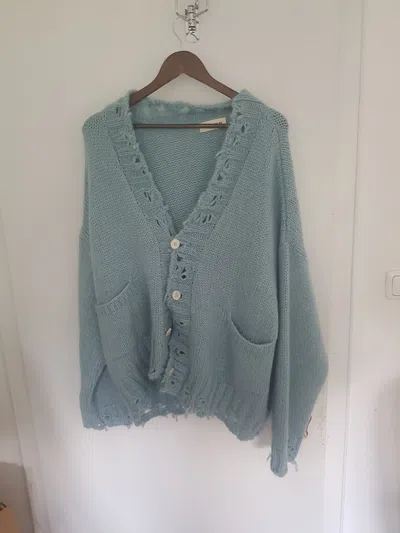 Pre-owned Bare Knuckles Cardigan In Blue
