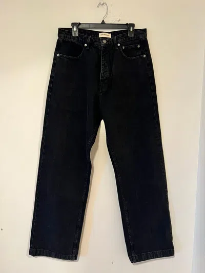 Pre-owned Bare Knuckles Javier Wide Leg Jeans (version 1 - September 2023) In Black
