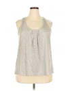Bare Necessities Tank Top Gray Halter Neckline Tops In Gray